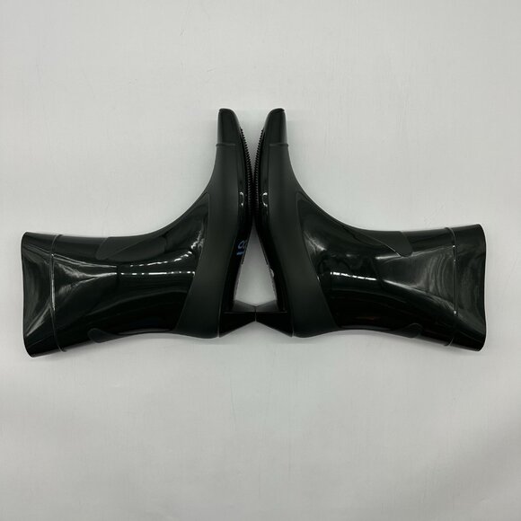 Jeffrey Campbell Drench Cap Toe Green Rubber Heel Rain Boots Women's Size 10 New - Picture 10 of 11